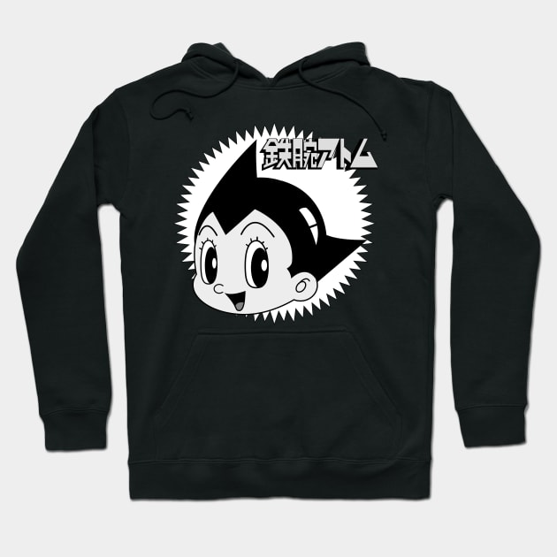 The Mighty Atom (B&W) Hoodie by DraconicVerses